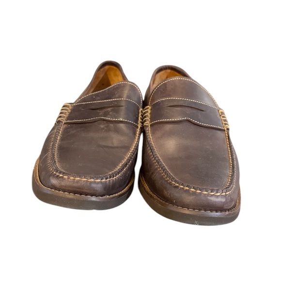 Peter Millar Men\'s Handsewn Leather Penny Loafers Men’s Size 13.5